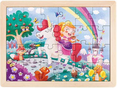 Hape eenhoorn vrienden puzzel