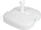 Gerimport praktische parasolvoet 45x45x18cm - vulbaar - 16 liter – wit – zomer – zon - parasol