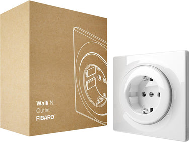 Fibaro walli n outlet type f - wit - klassiek basiselement