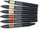 Winsor newton promarker - stiften set - earth tones - 6 stuks