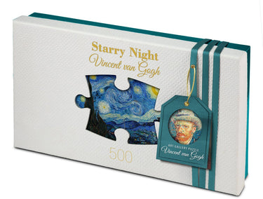Tucker's fun factory art gallery - caféterras bij nacht café terrace at night - vincent van gogh - legpuzzels 500 stukjes