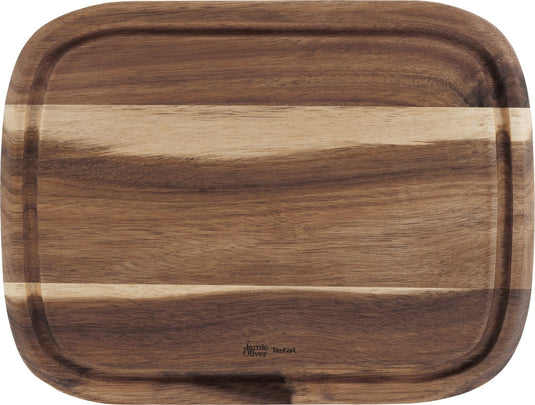 Jamie oliver by tefal houten snijplank - 28x21,5x2 cm - small - duurzaam - antibacterieel