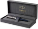 Parker 51-balpen | donkerblauwe behuizing met chromen afwerking | medium punt met zwarte inktnavulling | geschenkverpakking