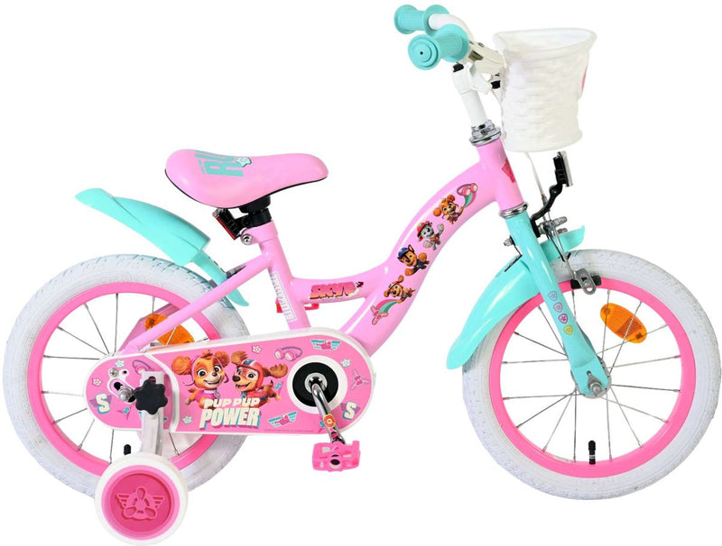 Afbeelding laden in galerijviewer, Volare paw patrol kinderfiets - meisjes - 14 inch - roze
