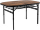 Bo-camp - industrial - tafel - melrose - ovaal - koffermodel - 120x80 cm