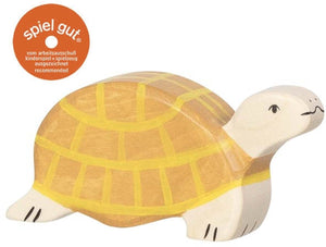 Holztiger wildernis - schildpad - 10x2x5cm - houten figuur - handgemaakt