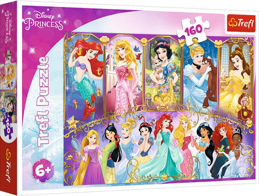 Trefl disney princess puzzel - 160 stukjes - karton - kinderpuzzel.
