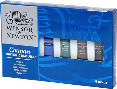 Winsor newton cotman aquarelset 6 tubes 8ml