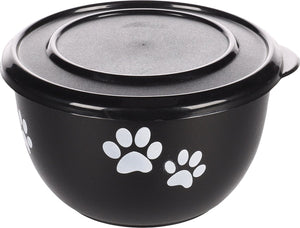 Flamingo kena met deksel - eet- en drinkpot honden - eetpot met deksel kena zwart s 12,7cm 600ml - 1st - 129699 - 1st