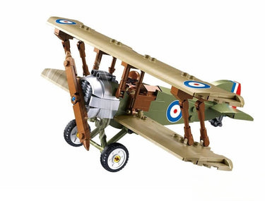 Sluban modelbricks sopwith camel vliegtuig bouwspeelgoed kinderen vanaf 8 jaar - constructiespeelgoed modelbouw - bouwdoos met 293 bouwstenen - m38-b1293