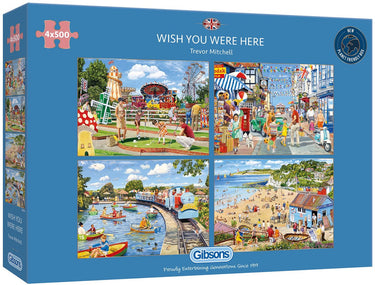 Gibsons - wish you were here (door trevor mitchell) - 4×500 stukjes 48×34cm (b×h) - legpuzzel voor volwassenen