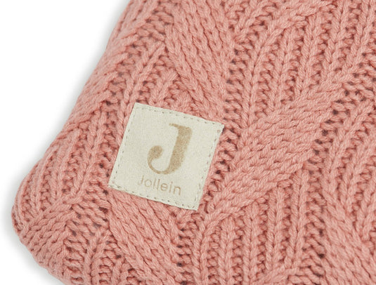 Jollein aankleedkussenhoes spring knit 75x85cm - rosewood