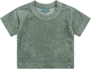 Swim essentials - strandshirt - 1-6 jaar- groen - effen - muslin terry