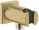 Grohe rainshower wandaansluitbocht - 1 2 - met houder - vierkante rozet - cool sunrise geborsteld