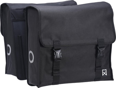 Willex - dubbele tas - xxl - waterafstotend - universele bevestiging - 46 liter - zwart