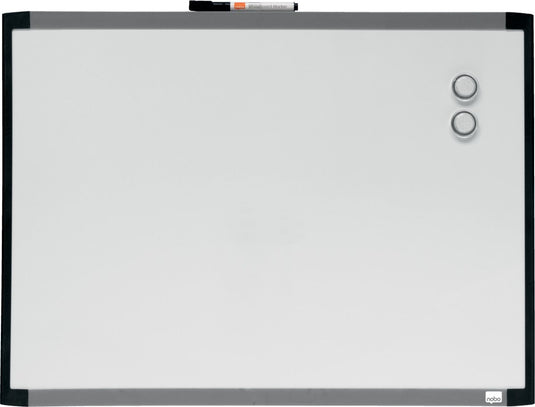 Nobo magnetisch whiteboard - 58,5 x 43cm - inclusief montageset, magneten en markers - wit