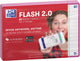 Oxford flash 2.0 - flashcards - gelijnd - a6 - fuchsia rand - 80 stuks