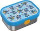 Mepal rvs bento lunchbox campus - 750 ml - broodtrommel met vakjes voor kinderen - geschikt voor 4 boterhammen - lunchbox rvs - stitch