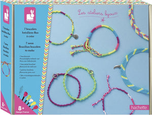 Janod - atelier - bijoux neon armbandjes maken