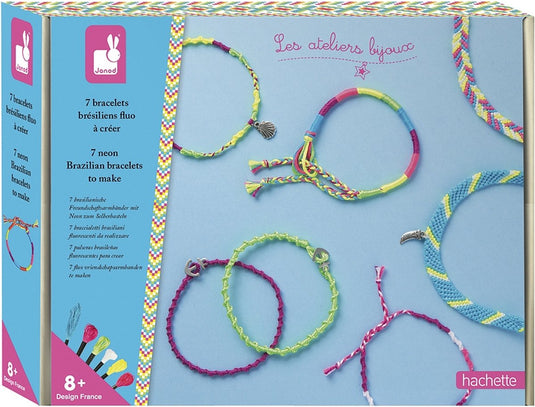 Janod - atelier - bijoux neon armbandjes maken