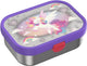 Mepal rvs bento lunchbox campus - 750 ml - broodtrommel met vakjes voor kinderen - geschikt voor 4 boterhammen - lunchbox rvs - unicorn glow
