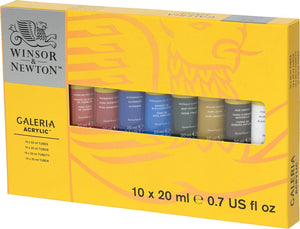 Winsor newton galeria acrylic colour 10 x 20ml tube set
