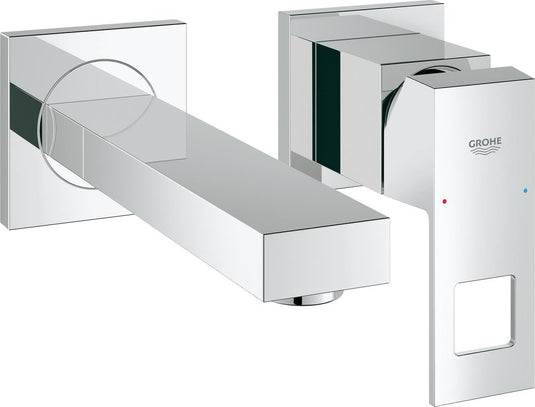 Grohe eurocube wandgemonteerde inbouw wastafelkraan - korte uitloop - exclusief inbouwdeel - chroom