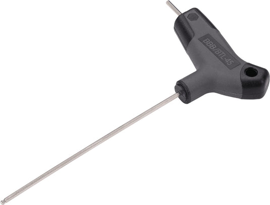 Bbb cycling hex-t 5 mm - inbussleutel met t-hendel - professioneel fietsgereedschap - ergonomisch - kogelkop - btl-45