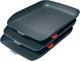 Leitz cosy set van 3 brievenbakken - brievenbakjes voor a4- en c4-formaten - ideaal voor thuiskantoor thuiswerken - fluweel grijs