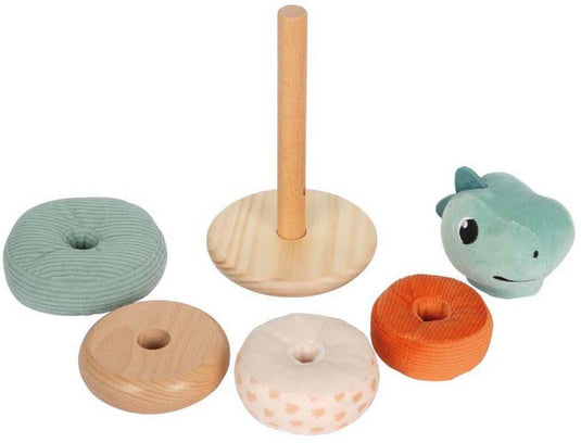 Small foot - houten stapeltoren dino
