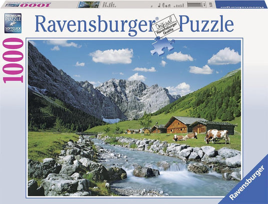 Ravensburger puzzel karwendelgebergte, oostenrijk - legpuzzel - 1000 stukjes