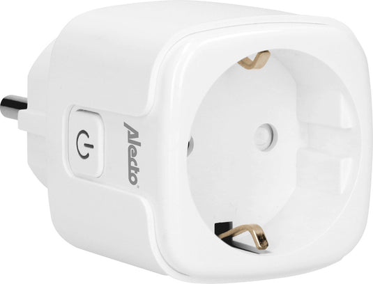 Alecto smart-plug20 - smart wifi tussenstekker met energiemeter - 16a 3680w - wit