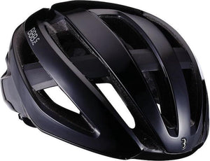 Bbb cycling racefiets helm - maestro aerodynamische fietshelm - optimale ventilatie - lichtgewicht - wasbare padding - fietshelm volwassenen - glossy zwart - l - bhe-09