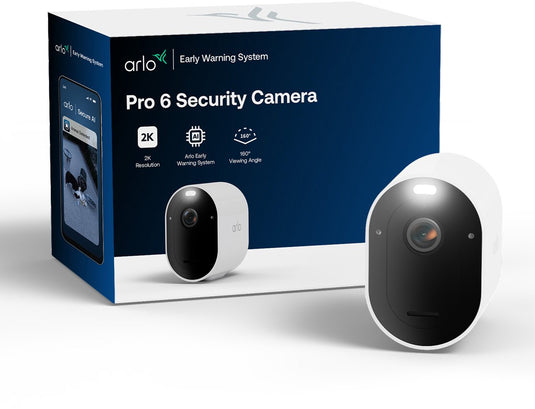 Arlo pro 6 2k+ beveiligingscamera - 1 ip-camera