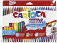 Carioca birello dubbelpunt viltstiften - 24 kleuren - afwasbaar - fijne (2,6 mm) brede punt (4,7 mm) - kleurstiften voor kinderen