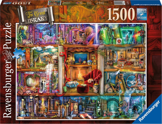 Ravensburger puzzel de grote bibliotheek - legpuzzel - 1500 stukjes