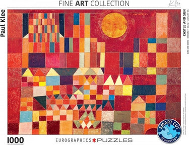 Eurographics - burcht en zon [burg und sonne] - paul klee - 1000 stukjes 68×48cm (b×h) - fine art legpuzzel