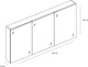 Differnz somero spiegelkast fsc 120 cm hoogglans wit