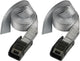 Masterlock master lock 3110eurdat spanband met zamac klemgesp - 2.5m x 25mm - set van 2