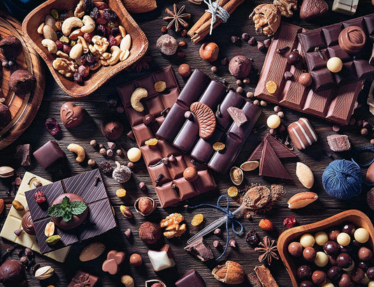 Ravensburger puzzel chocolate - 2000 stukjes legpuzzel kunst.