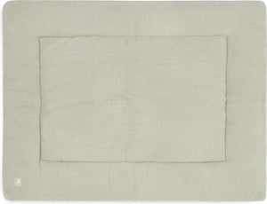 Jollein - boxkleed 75x95cm - speelkleed baby - basic knit - olive green