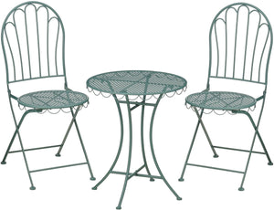 Mica decorations marseille bistroset - set van 3 - ijzer - groen