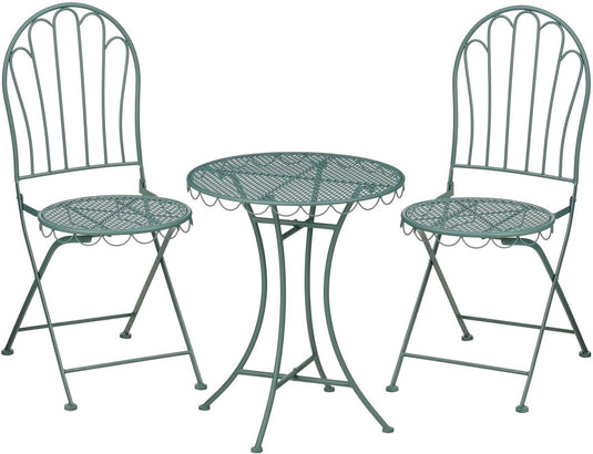 Mica decorations marseille bistroset - set van 3 - ijzer - groen