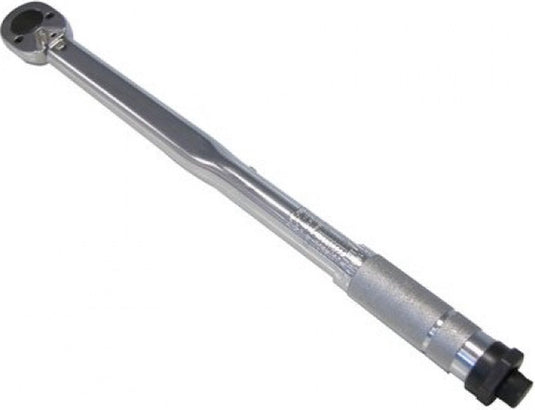 Carpoint momentsleutel – instelbaar van 40-210nm – vergrendelbare afstelling in handgreep - zowel links als rechts draaiend - 1 2“ drive – schaal in newton meter meter kilogram – in stevige beschermende kunststof koker - lengte 46cm