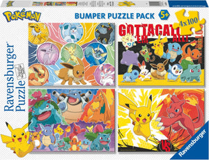 Ravensburger - puzzel pokémon 4 in 1 - 100 stukjes (6036514)