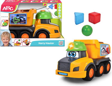 Dickie simba - abc - harry hauler - vormsorteervoertuig - blokken - vrachtwagen - volvo - rammelaar