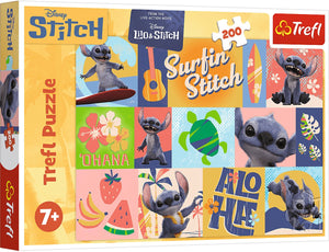 Trefl puzzel disney stitch the movie - 200 stukjes - hawaiian adventures.