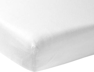 Meyco baby uni hoeslaken ledikant - white - 60x120cm