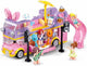 Sluban girl's dream popmuziek dubbeldekker bouwspeelgoed kinderen vanaf 8 jaar - constructiespeelgoed modelbouw - bouwdoos met 412 bouwstenen - m38-b1165