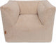 Jollein - kinderfauteuil - corduroy - natural - kinder zitzak - 1 t m 4 jaar
